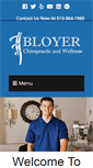 Mobile Screenshot of bloyerchiropractic.com